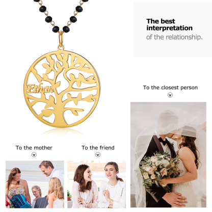 Personalised Family Tree Necklace Custom 1 Name Necklace Gift For Mother-Jessemade AU