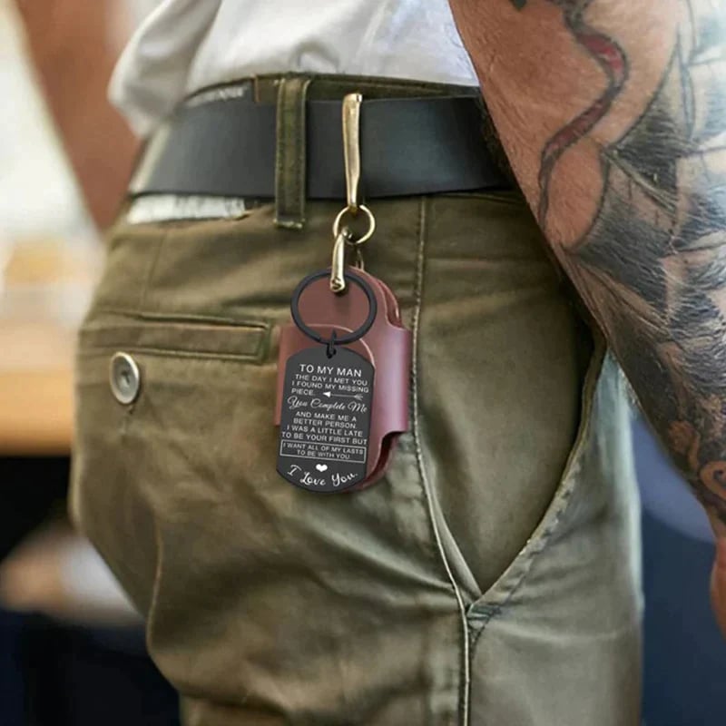 Couple Keychain Stainless Steel Keychain Valentine's Day Anniversary Gift for Couples-Jessemade AU