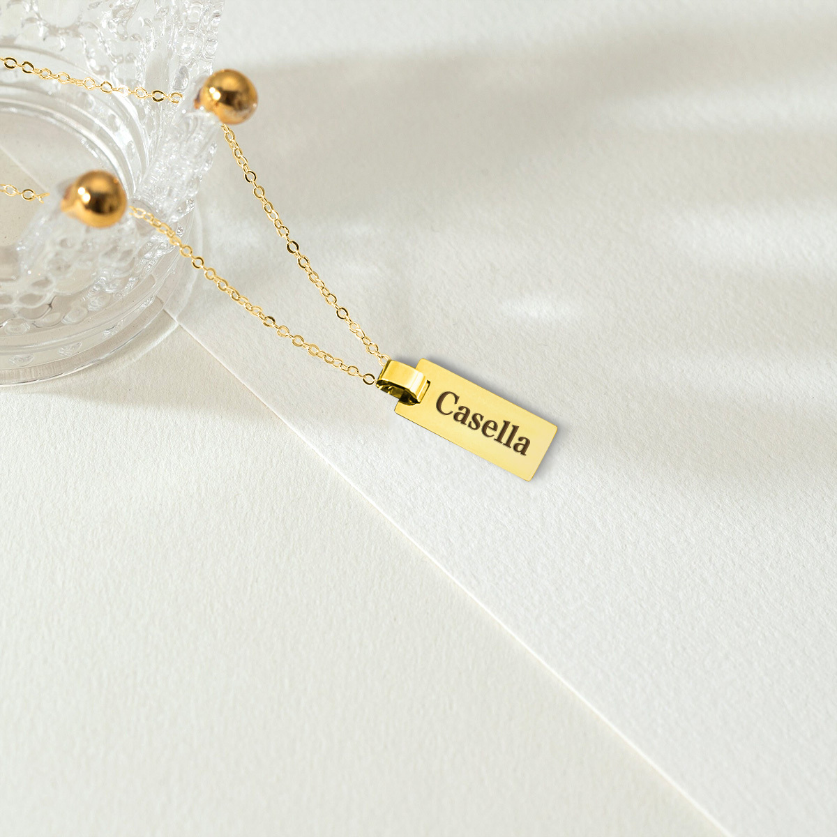 Personalised 1 Name Necklace Back To School Gold Necklace for Kids-Jessemade AU