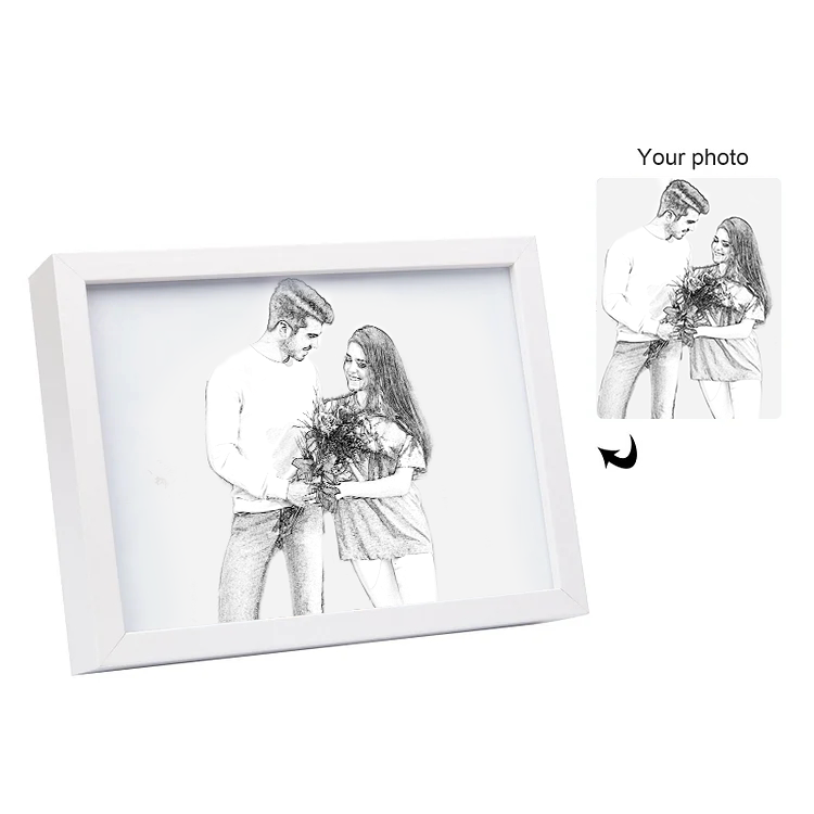 Personalised Photo Frame Night Light Changeable Colour Lamp Home Decor Personalised Gifts for Family Friends-Jessemade AU