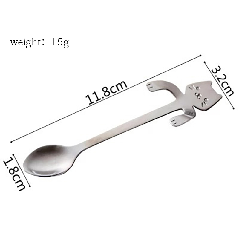 Cat Spoon Stainless Steel Spoon Cute Family Gifts-Jessemade AU