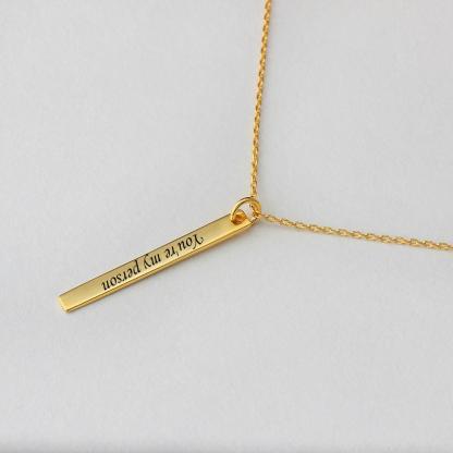 You are my person DIY Necklace Engraved  Letter Personalised Gift-Jessemade AU