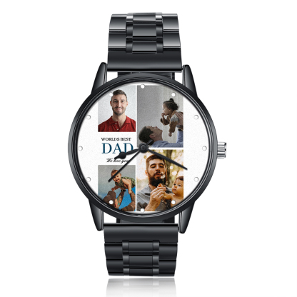 Personalised Photo Watch Custom 4 Photos Mechanical Watch Gifts for Him-Jessemade AU