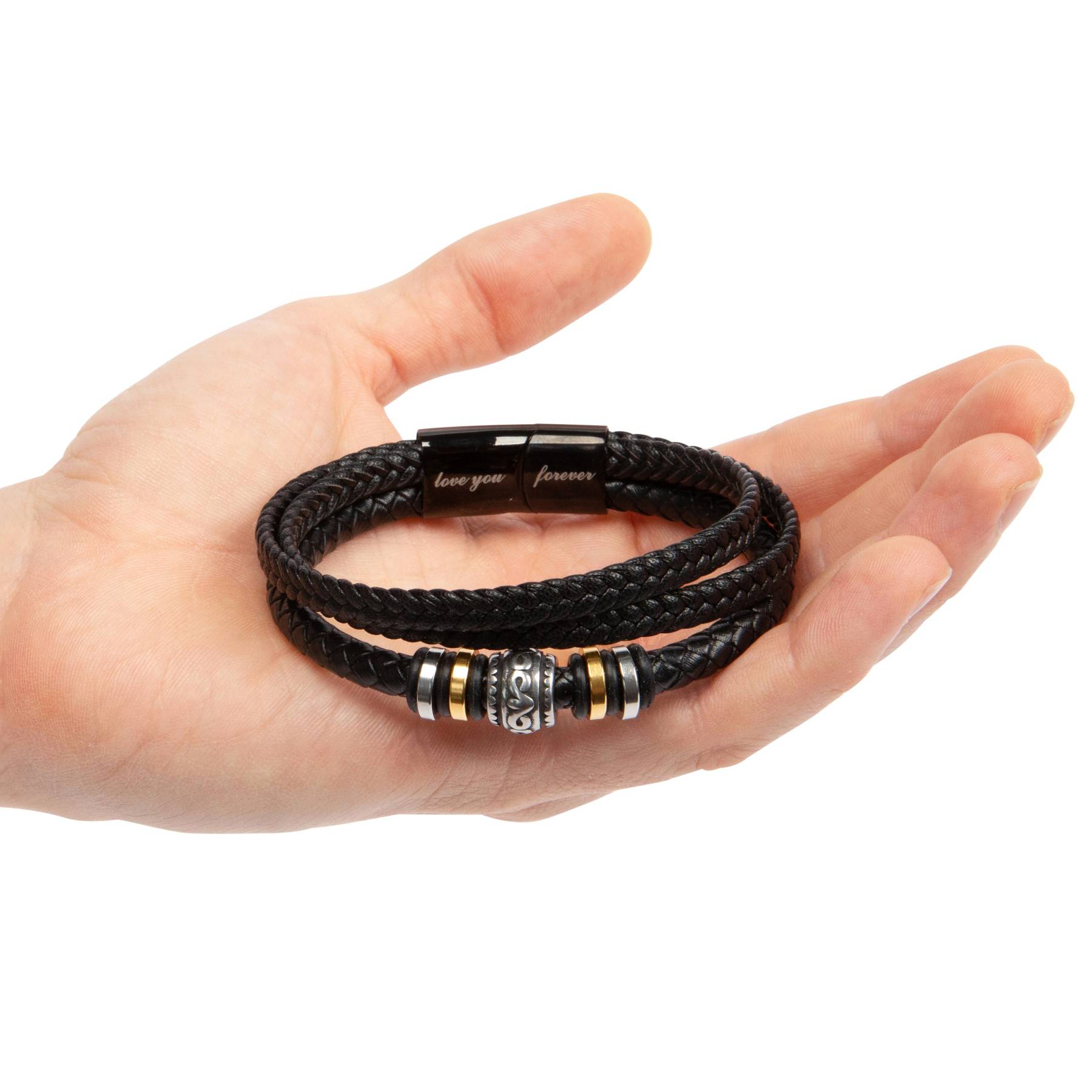 To My Husband Leather Braided Bracelet - I Made A Decision To Be With You, And It's The Best Decision I've Ever Made-Jessemade AU
