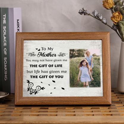 To My Mother Personalised Photo Frame With Light Gifts For Mother “Life Given Me The Gift Of You”-Jessemade AU