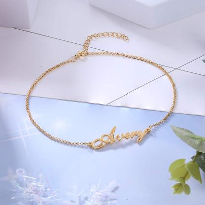 Custom Name Anklet-Jessemade AU