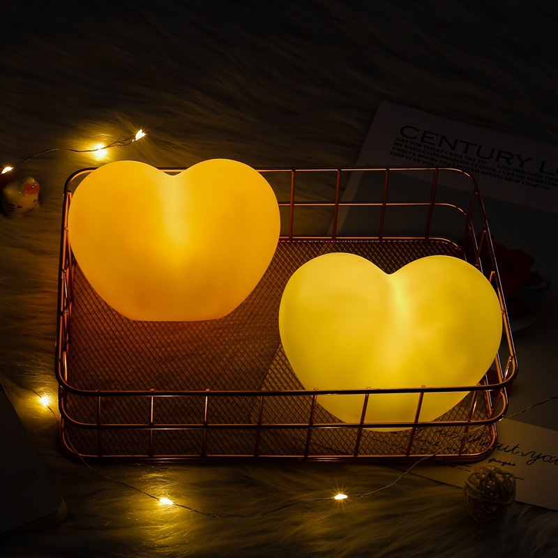 1 Piece Heart-Shaped Night Light Warm Night Light Romantic Decorations-Jessemade AU