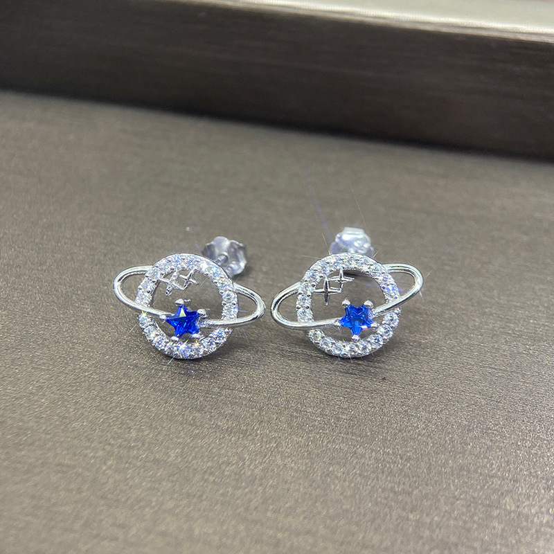 To My Beautiful Granddaughter Moon & Stars Planet Earrings-Jessemade AU