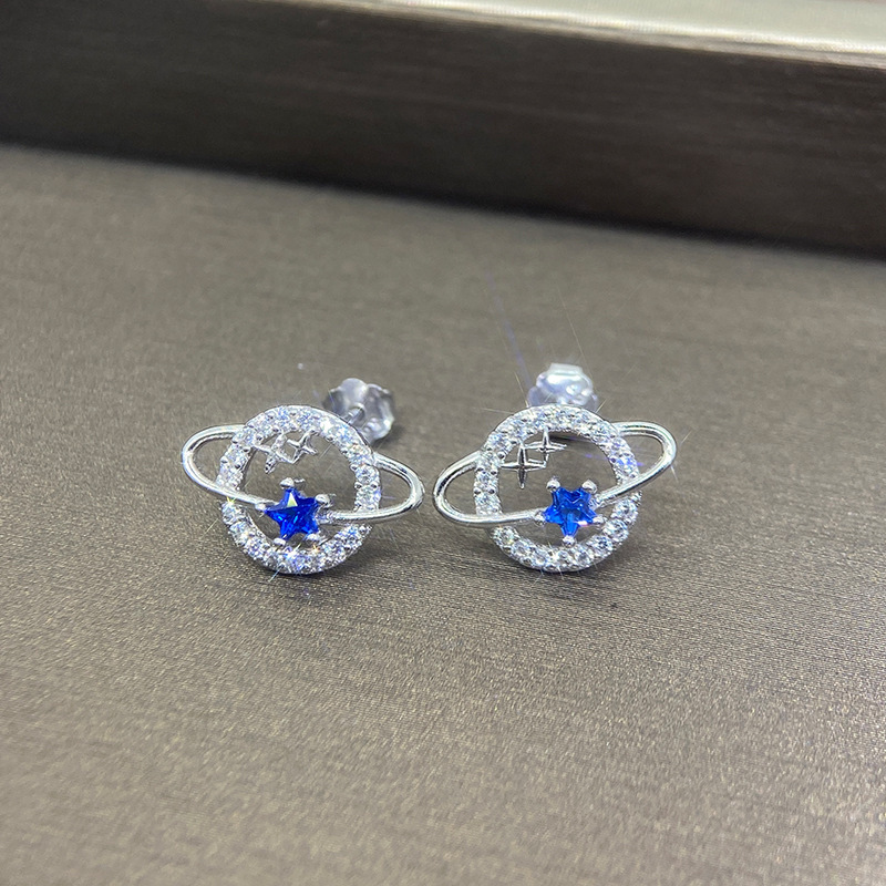 To My Beautiful Granddaughter Moon & Stars Planet Earrings-Jessemade AU