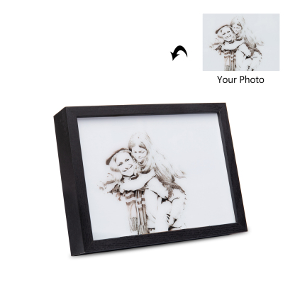 Personalised Photo Frame Night Light Changeable Colour Lamp Home Decor Personalised Gifts for Family Friends-Jessemade AU