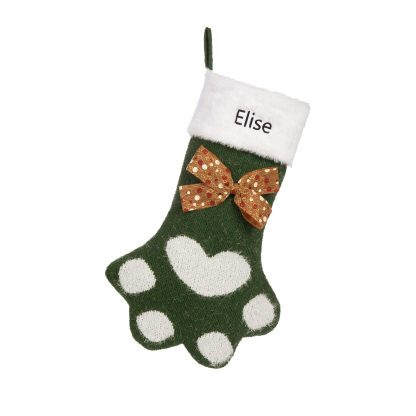 Personalised Christmas Stockings Gift Bag Customised 1 Name Christmas Sock Ornament Gift for Family Friends-Jessemade AU