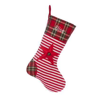 Personalised Christmas Stocking Ornaments Custom 1 Name Gift Bag Christmas Gifts for Family and Friends-Jessemade AU