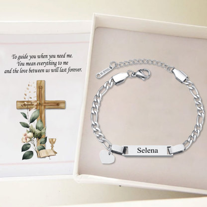 Custom Name Bracelet Personalised Love Bracelet Cuban Chain Bracelet Love Gifts-Jessemade AU