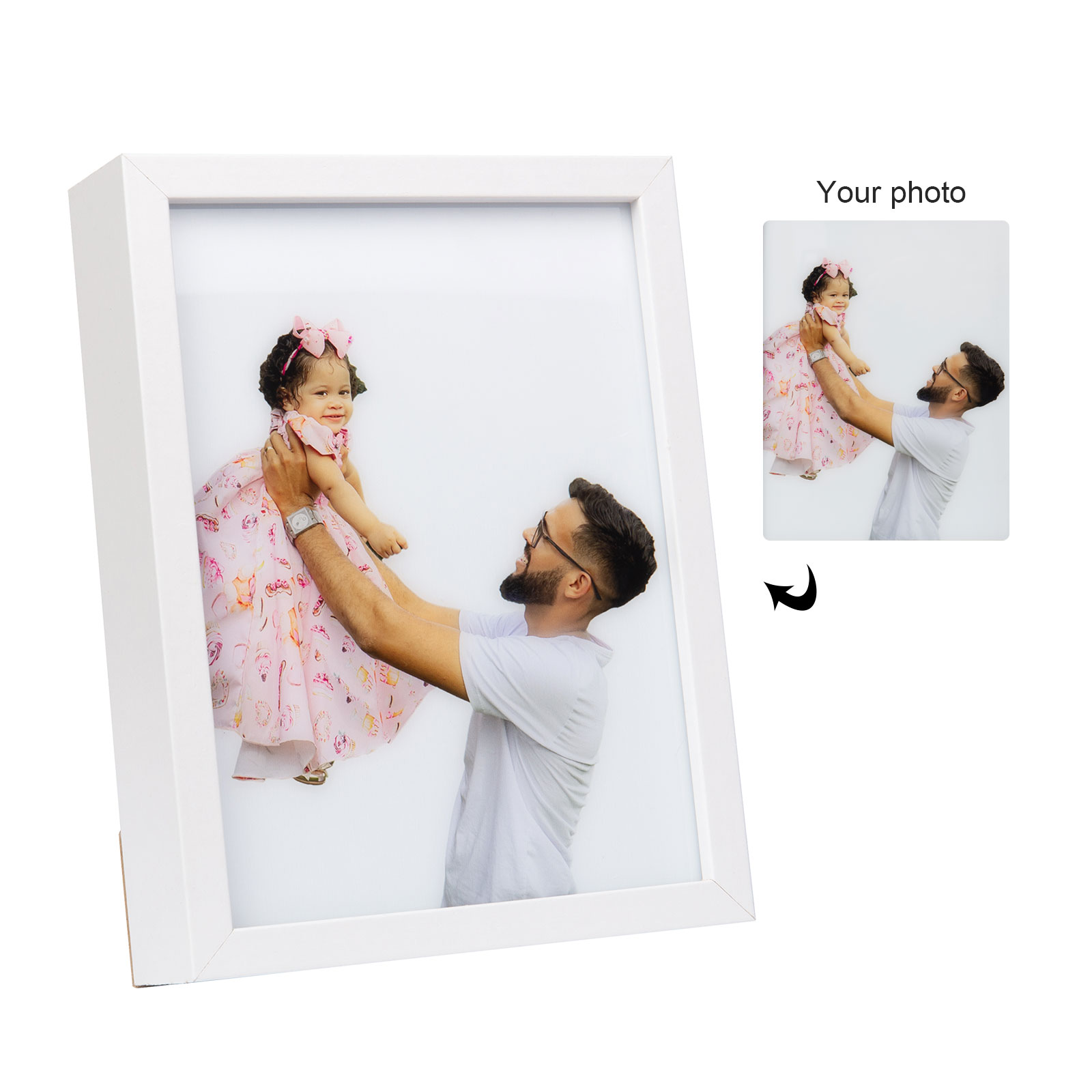 Custom Photo Night Light Frame Changeable Colour Lamp Personalised Gifts Home Decor-Jessemade AU