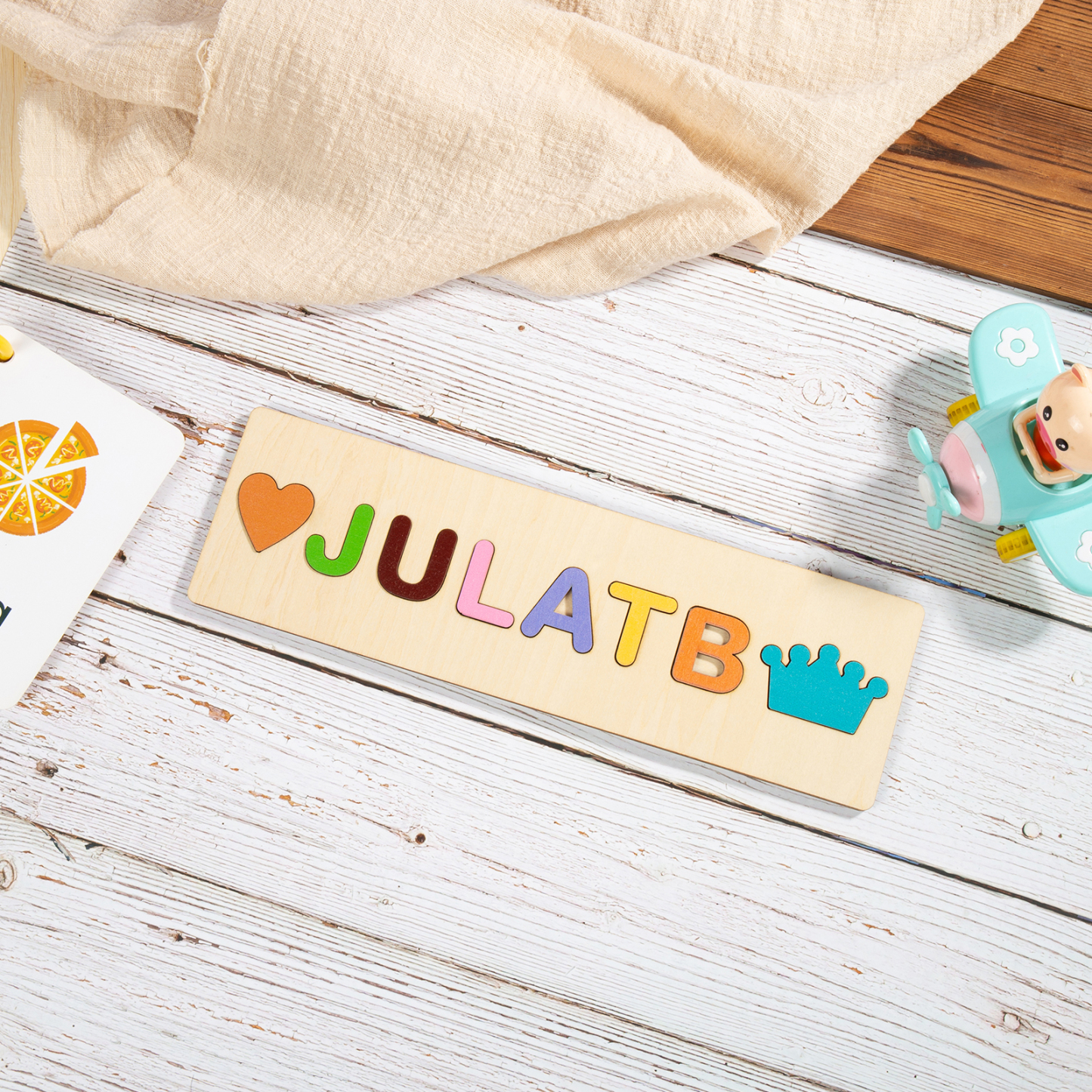 Personalised Kid's Wooden Name Alphabet Puzzle Toy for Toddlers Early Learning Child Toy-Jessemade AU