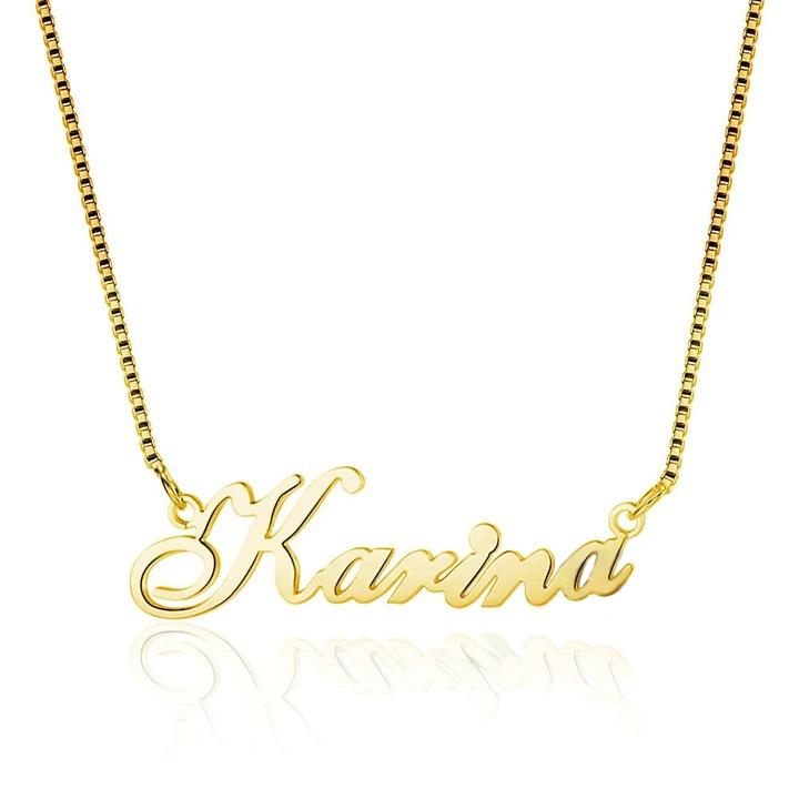 Personalised Necklace Custom 1 Name Necklace Gift For Women-Jessemade AU