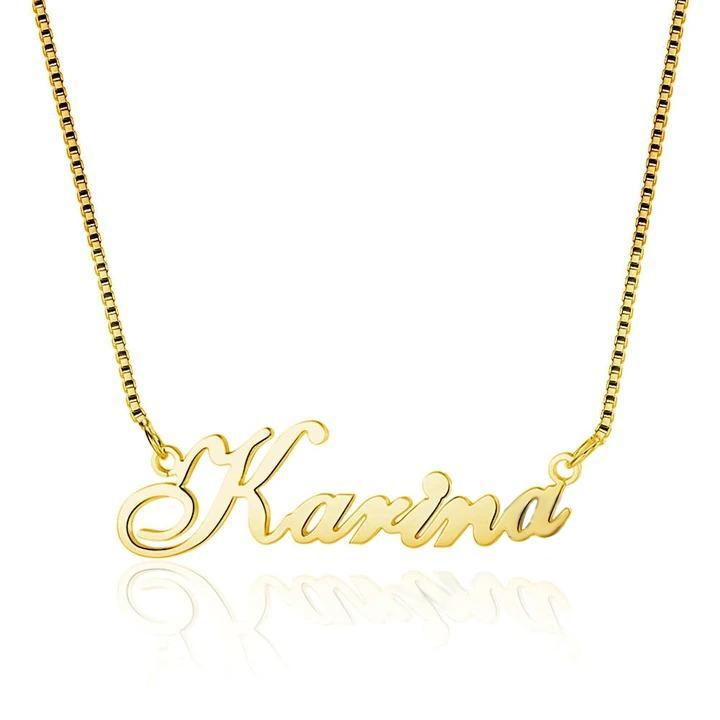 Personalised Necklace Custom 1 Name Necklace Gift For Women-Jessemade AU