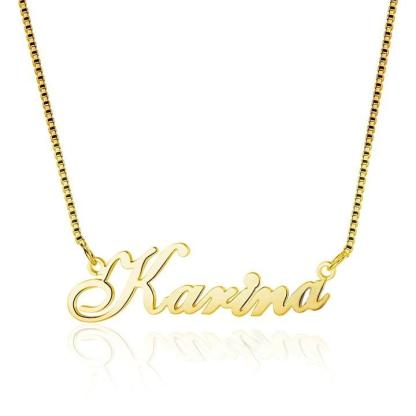 Personalised Necklace Custom 1 Name Necklace Gift For Women-Jessemade AU