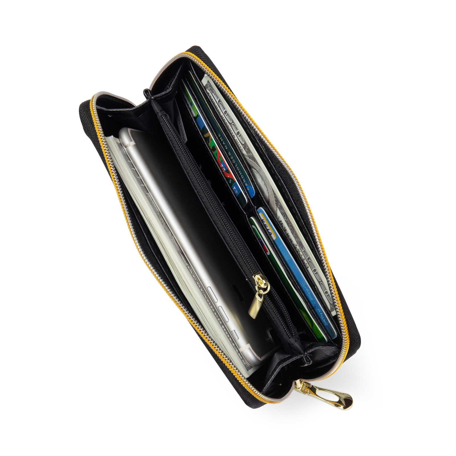 Long Purse Personalised Sunflower Leather Wallet Engraved 1 Photo Zip Wallet Gifts for Her-Jessemade AU