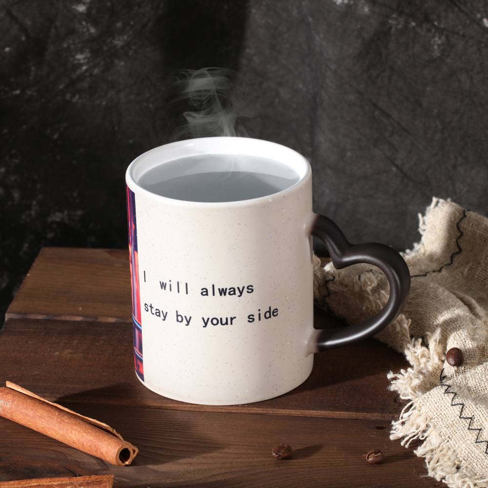 Personalised Photo Colour Changing Mug Custom Lettering Picture Mug-Jessemade AU