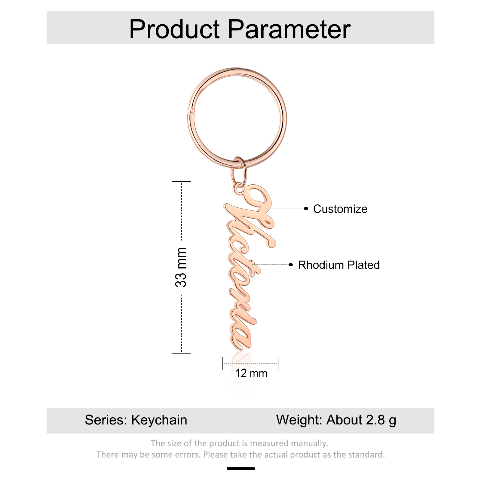 Personalised Keychain Engraved 1 Name Gifts For Her-Jessemade AU