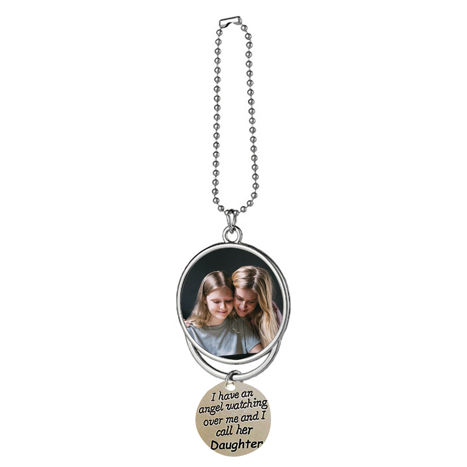 Personalised Photo Ornament I Have an Angel Watching Over Me Car Hanging Gifts-Jessemade AU