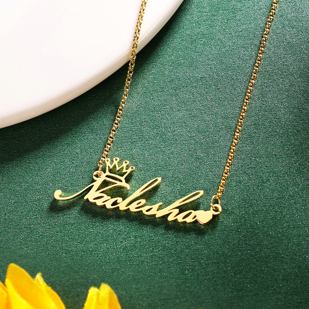 Personalised Necklace Custom 1 Name Necklace Gift For Women-Jessemade AU