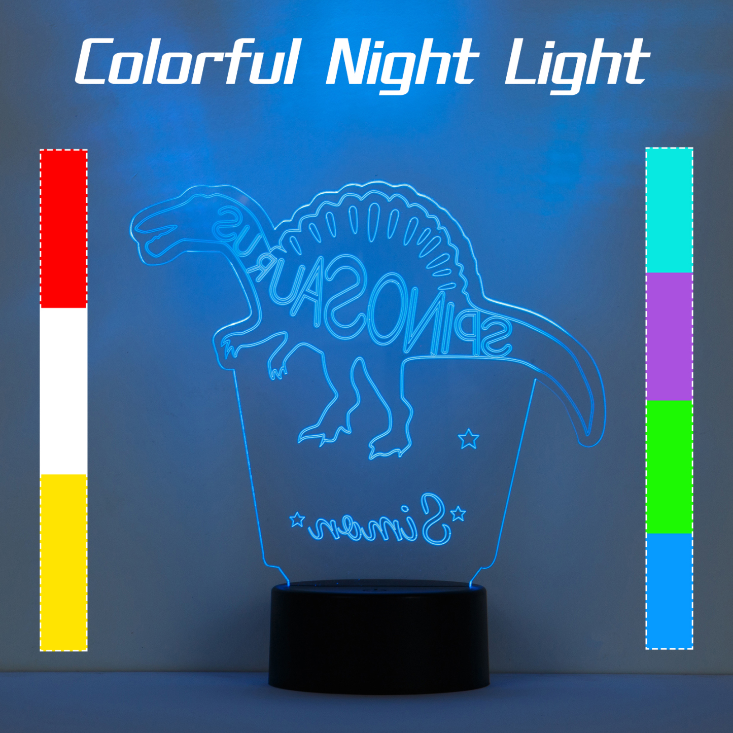 Customised Colourful Night Light-Jessemade AU