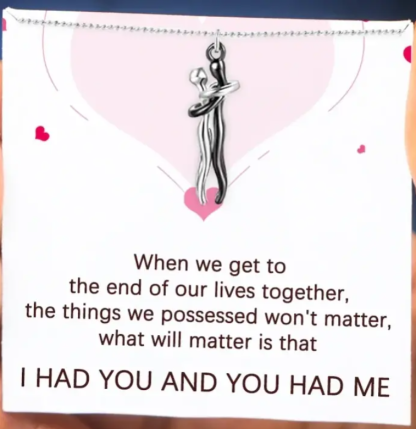 Couple Hug Necklace Valentine's Day Gifts for Couple-Jessemade AU