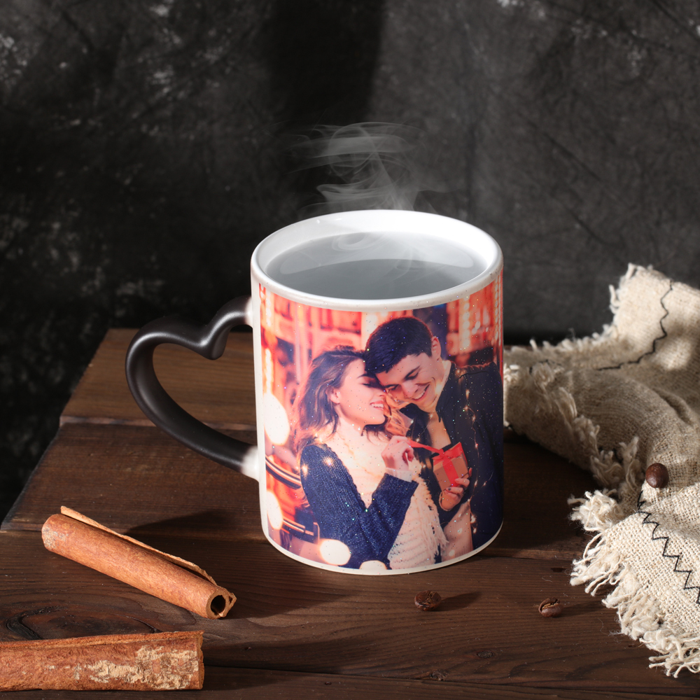 Personalised Photo Colour Changing Mug Custom Lettering Picture Mug-Jessemade AU