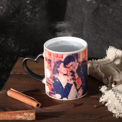 Personalised Photo Colour Changing Mug Custom Lettering Picture Mug-Jessemade AU