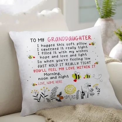 To My Granddaughter-Pillow Case-Jessemade AU