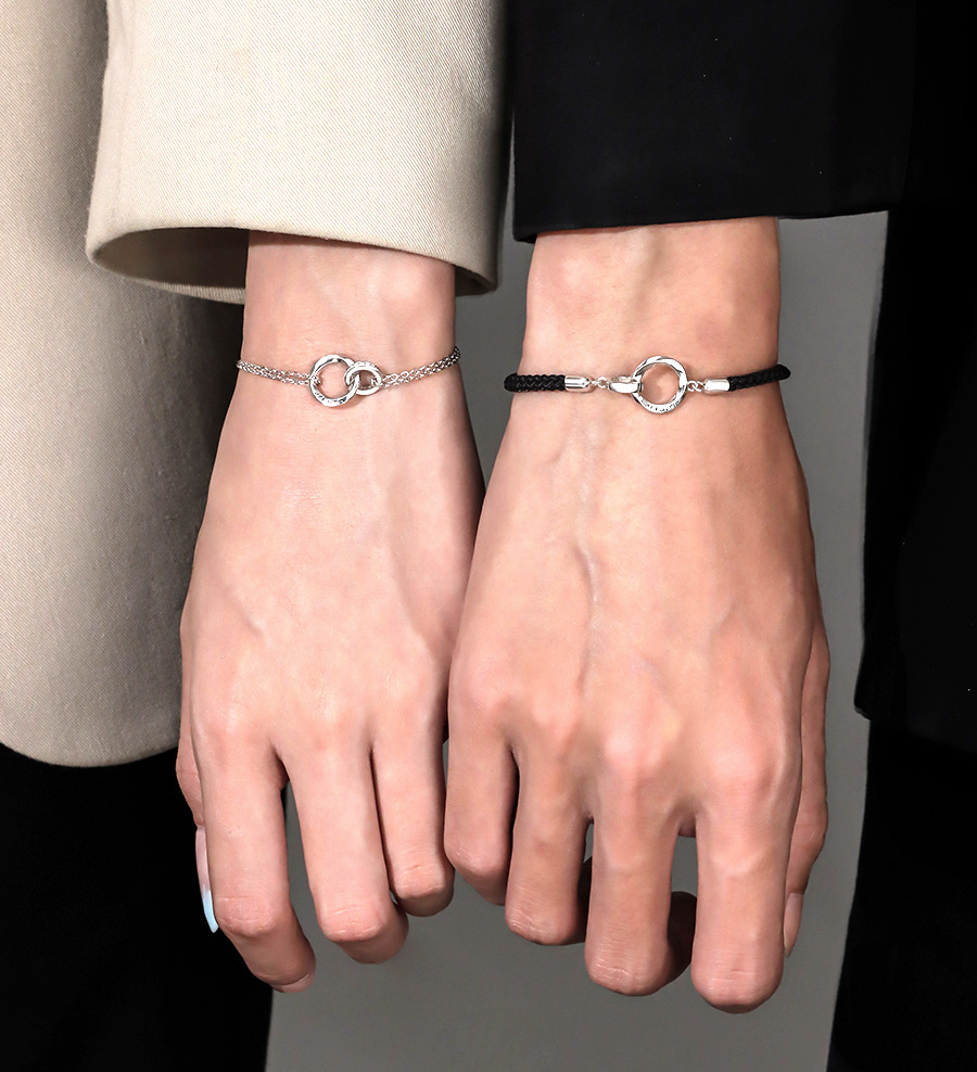 Couple Bracelet Braided Rope Bracelet Adjustable Bracelet Valentine's Day Gift Birthday for Couples-Jessemade AU