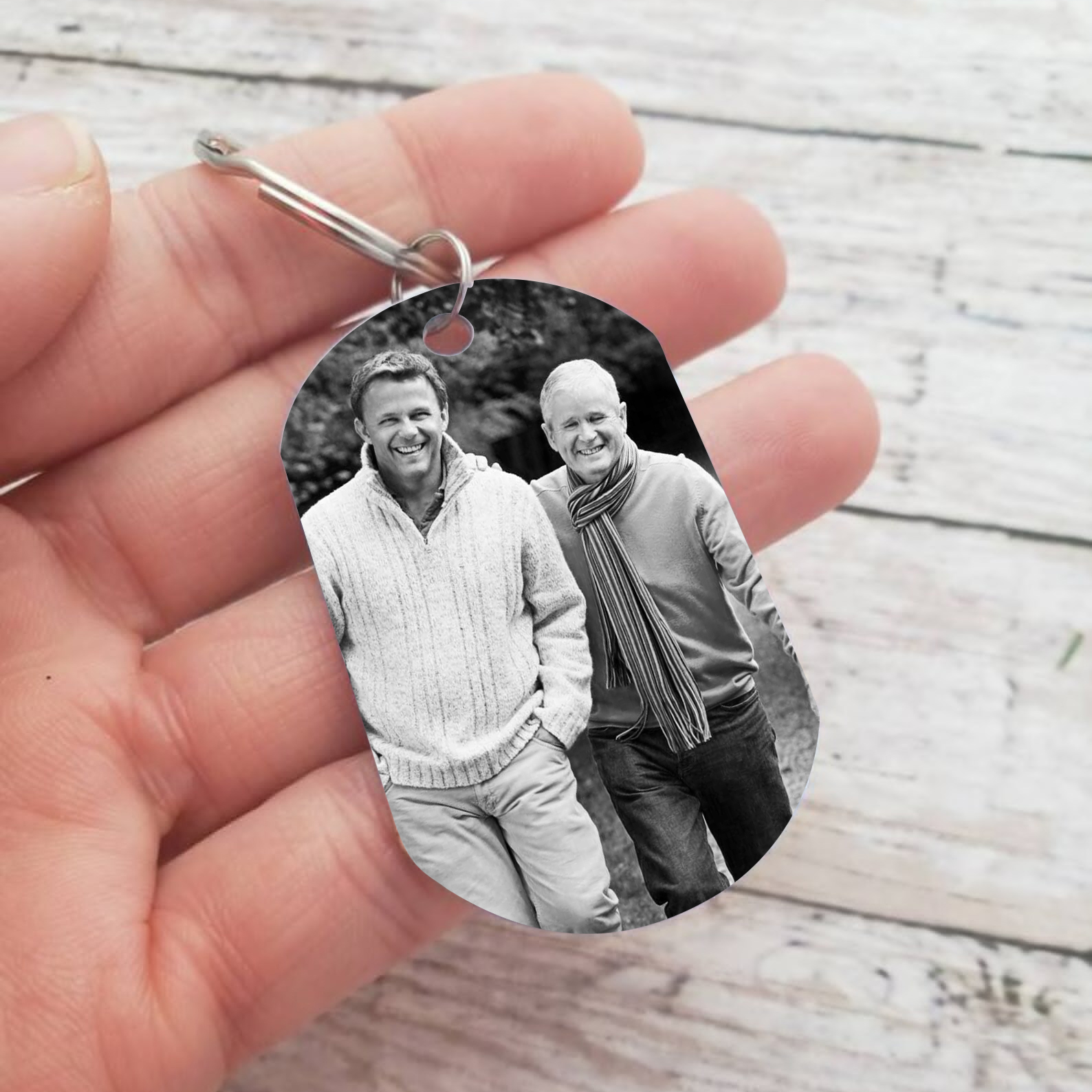 Personalised Memorial Photo Keychain Custom Name & Text Keychain Commemorate Deceased Loved Ones - I Will Carry You With Me Until I See You Again -Jessemade AU