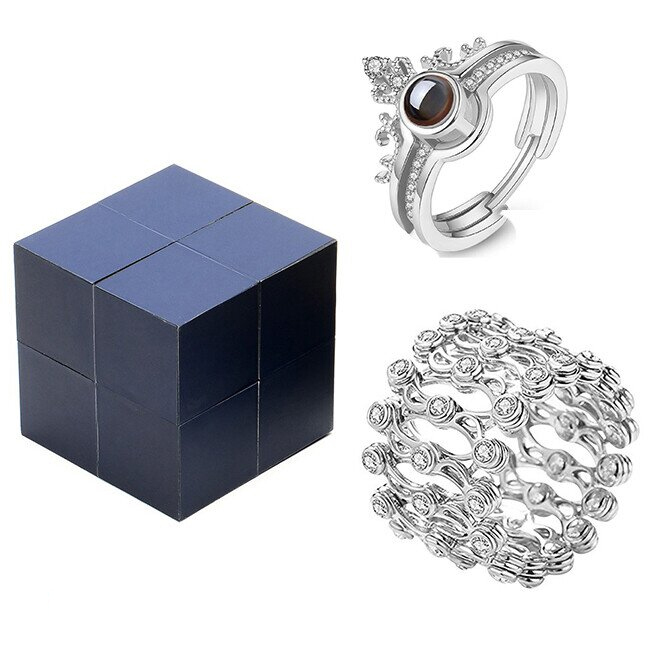 Personalised 100 Languages Projection Ring Engraved  " I LOVE YOU" Ring Gifts For Her-Jessemade AU