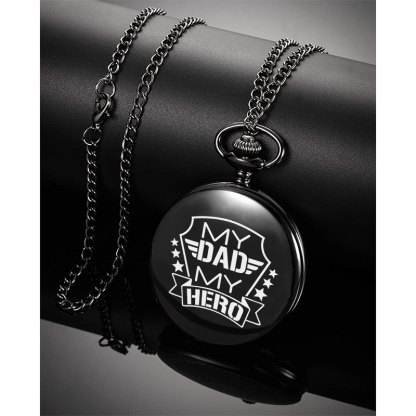 Personalised Pocket Watch Custom Names Gifts For Him-Jessemade AU