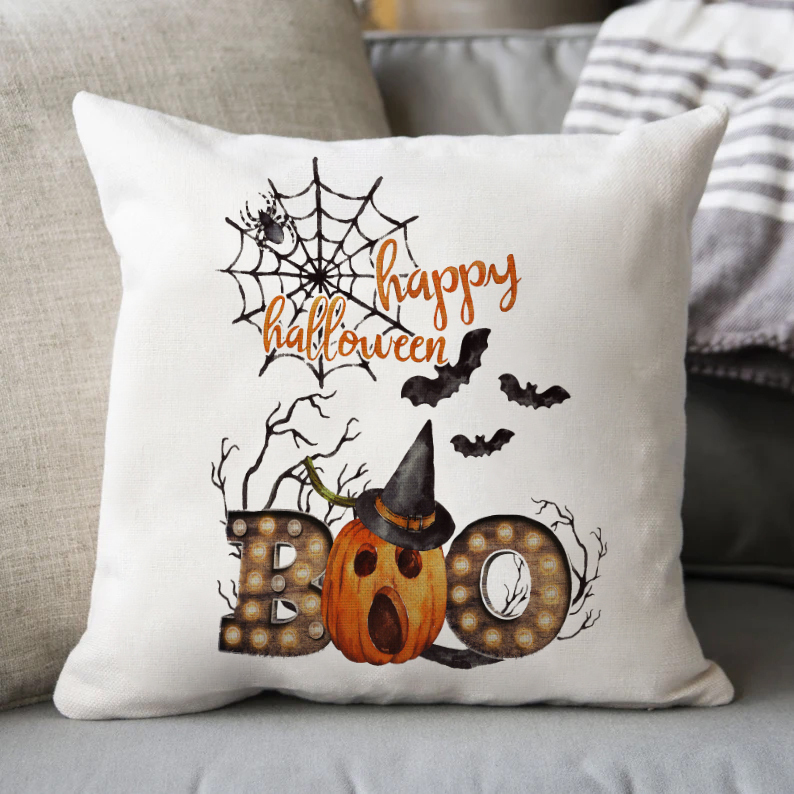 Halloween Gifts Pillowcase Personalised Photo Pumpkin Pillow Cover for Kids-Jessemade AU
