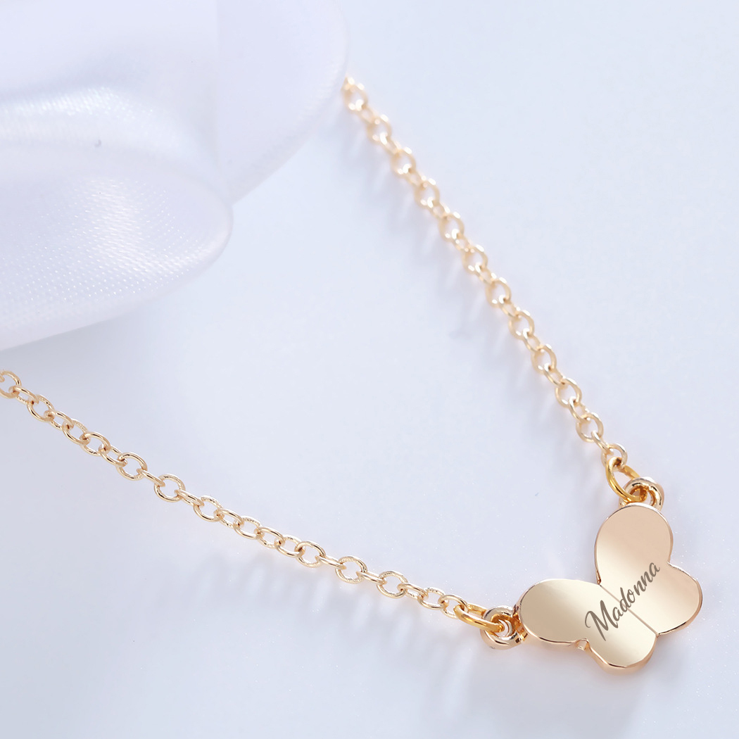 Butterfly Name Necklace Personalised Name Necklaces Gift For Her-Jessemade AU