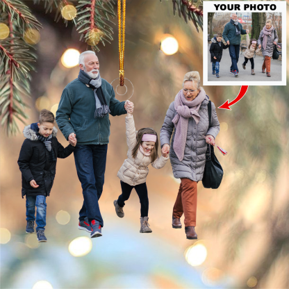 Personalised Acrylic Christmas Ornament Customised Photo Xmas Decor Gifts for Family Friends-Jessemade AU