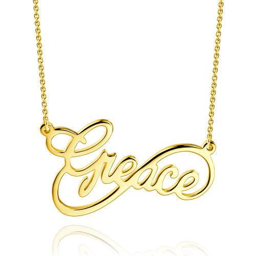 Personalised Necklace Custom 1 Name Necklace Gift For Women-Jessemade AU