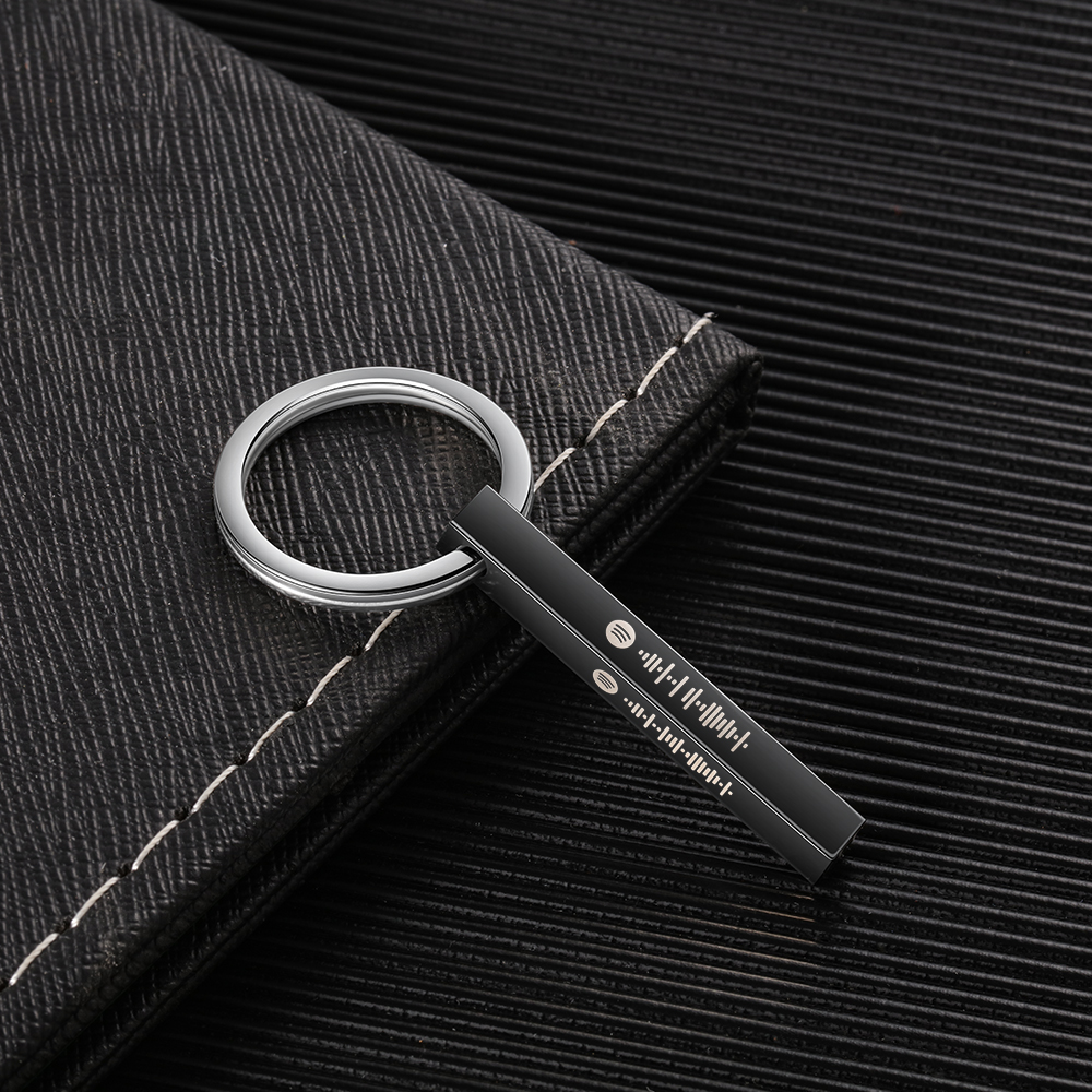 Personalised 3D Bar Keychain 4 Side Vertical Bar Keychain Gifts For Her-Jessemade AU