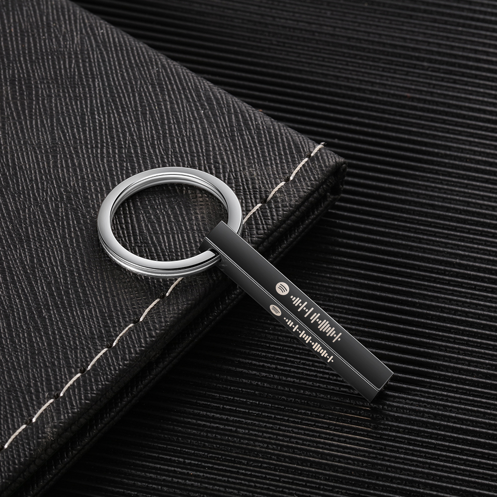 Personalised 3D Bar Keychain 4 Side Vertical Bar Keychain Gifts For Her-Jessemade AU