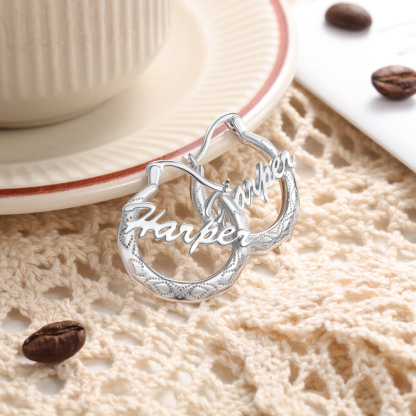 Personalised Hoop Name Earrings for Her-Jessemade AU