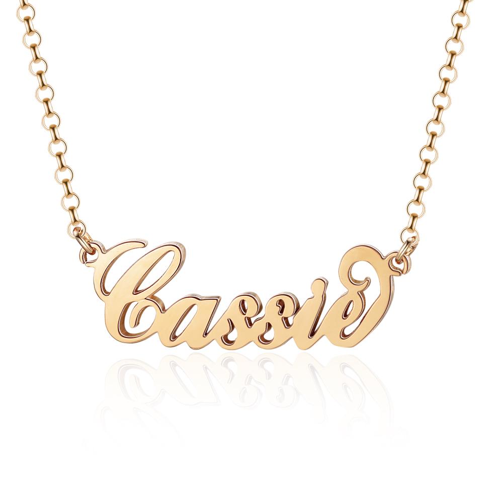 Personalised Necklace Custom 1 Name Necklace Gift For Her-Jessemade AU