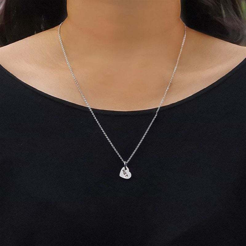 To My Love Keychain and Heart Necklace Gift Set Custom 2 Initials Romantic Gift For Couple - I Love You Forever & Always-Jessemade AU