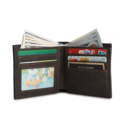 Personalised Letter & Name Billfold Wallet Custom Men's Leather Wallet Gifts for Him Dark Brown-Jessemade AU