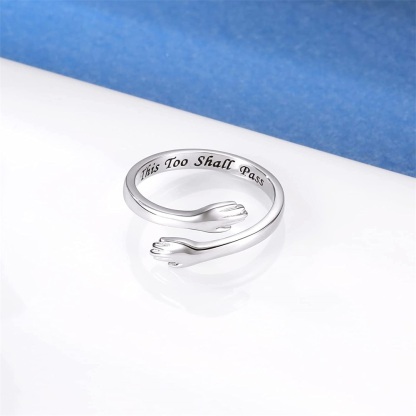 Mother’s Day Gift Couple Hug Ring Love Style Rings for Women Men-Jessemade AU