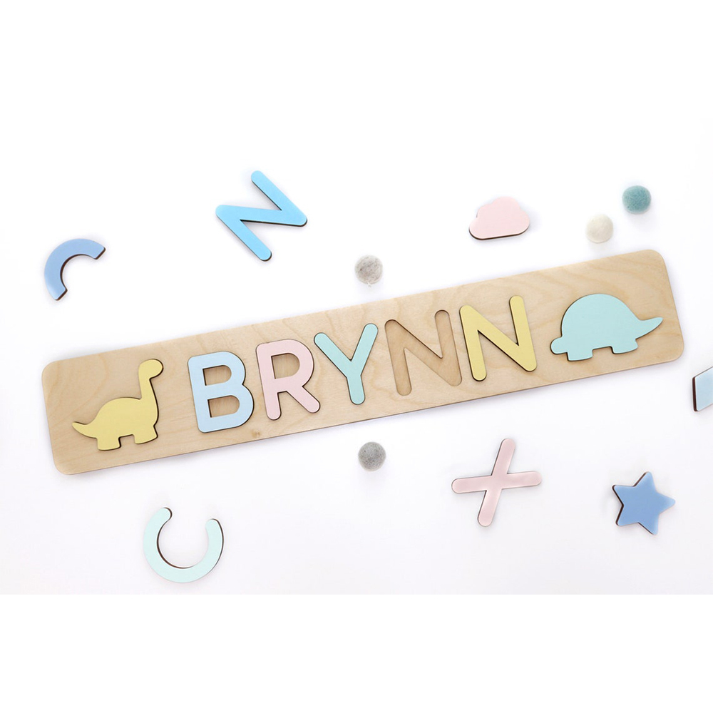 Personalised Kid's Wooden Name Alphabet Puzzle Toy for Toddlers Early Learning Child Toy-Jessemade AU