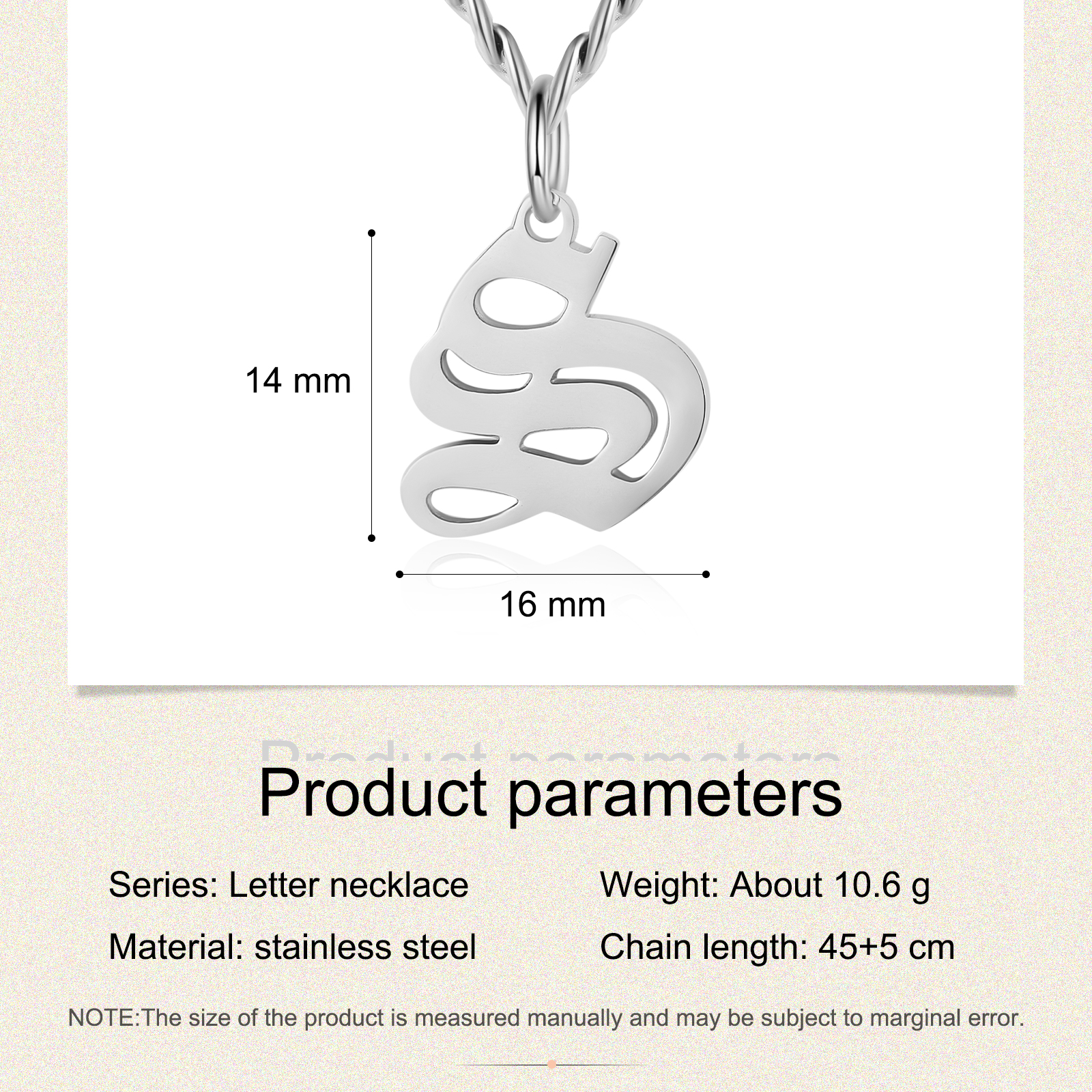 Personalised Letter Necklace Classic Jewelry Gift For Her-Jessemade AU