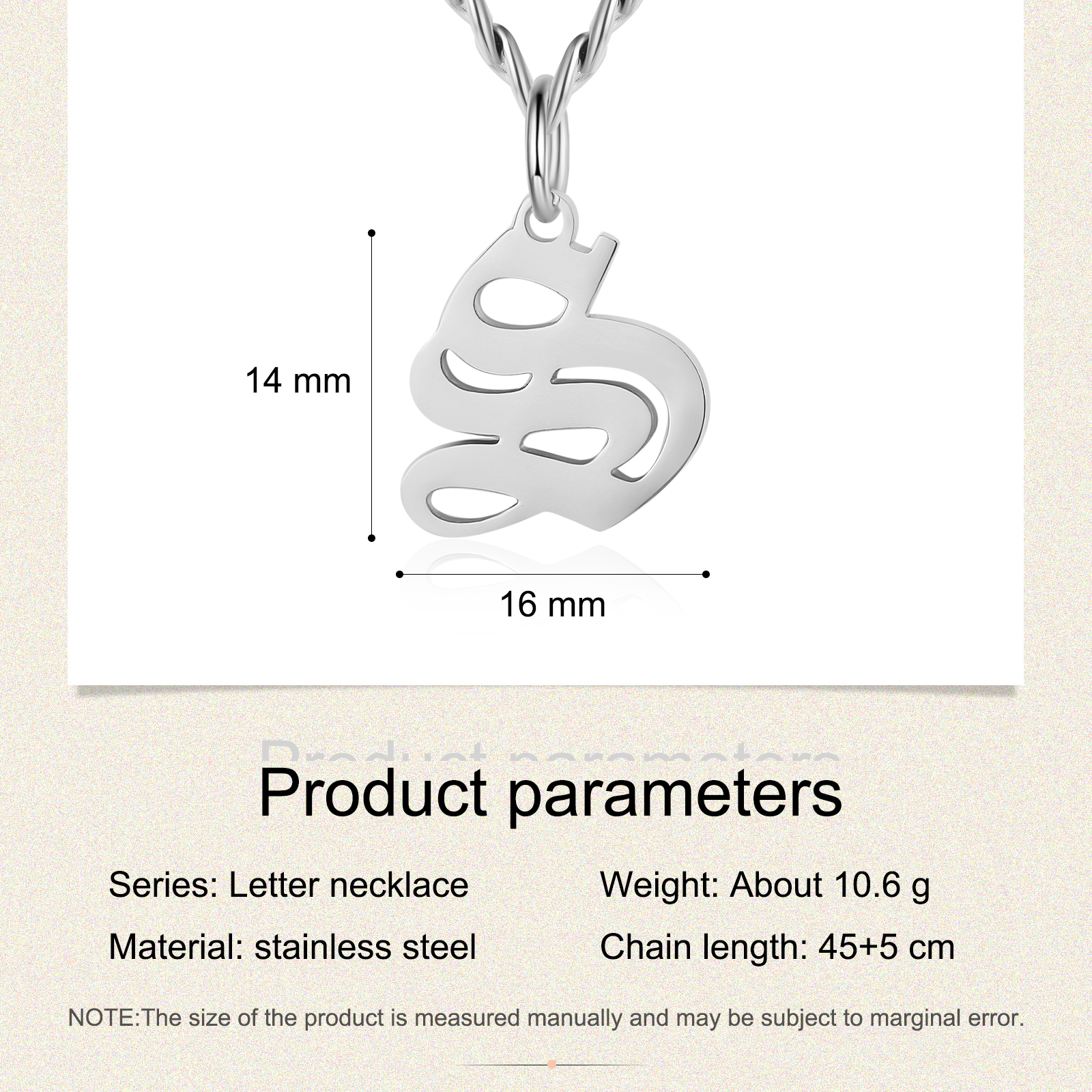 Personalised Letter Necklace Classic Jewelry Gift For Her-Jessemade AU